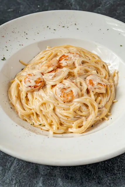 Gamberi Alfredo de Gambino Pasta en Santo Domingo